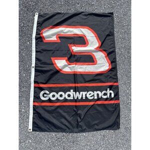 Vintage Dale Earnhardt Sr. #3 Goodwrench Flag Banner NASCAR Racing 41" x 58"
